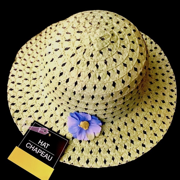 FLOPPY YELLOW SUN HAT FOR GIRL’S NWT - Picture 3 of 3